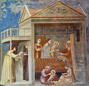 The Birth of The Blessed Virgin Mary by Giotto